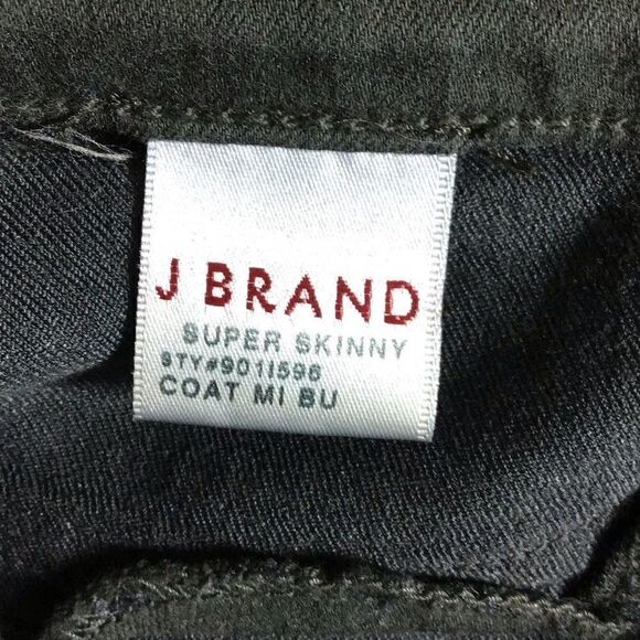 J Brand Coated Super Skinny Stretch Jeggings 27 - Picture 4 of 6